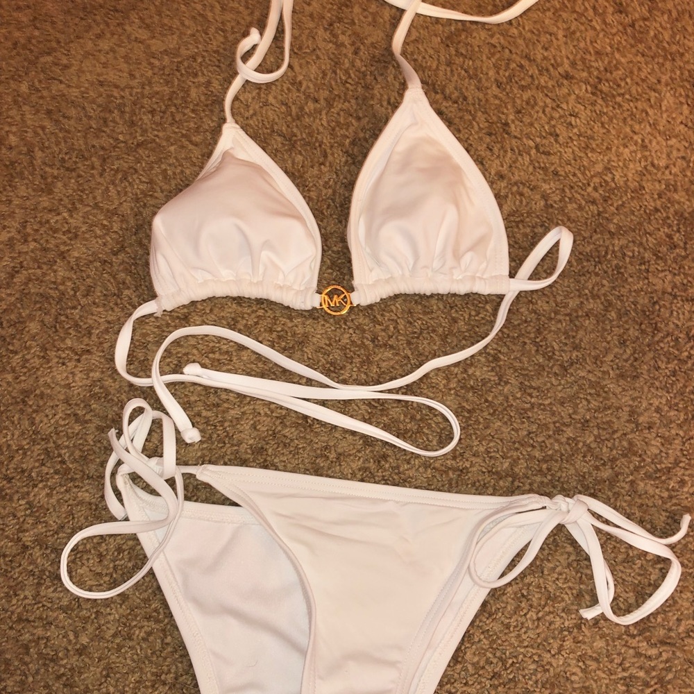 Never worn white Micheal Kors Bikini!